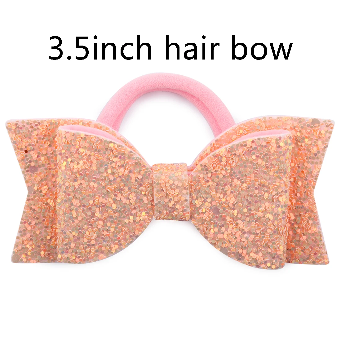 3.5inch hair bow-11 1 шт., аксессуары для волос для девочек, лента для волос, блестящий бант для волос, резиновые ленты эластичные ленты, Мультяшные животные, ласточкин хвост, блестки, головные уборы для детей - Цвет: 3.5inch hair bow-11