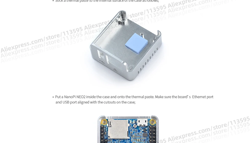RealQvol FriendlyARM NanoPi NEO/NEO2 металлический полный комплект алюминиевый корпус oled программируемый на питоне