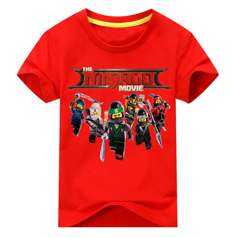 Red Shirt От 1 до 13 лет, Детская летняя футболка с героями мультфильмов, одежда шорты для мальчиков, футболки, топы, одежда Повседневная футболка из хлопка для девочек, костюм для малышей, DX075 - Цвет: Red Shirt