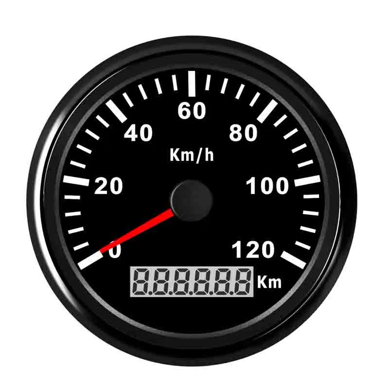 Black 120km 85 мм Мотоцикл лодка автомобиль gps датчик скорости 120 км/ч 200 км/ч датчик скорости с подсветкой+ gps сенсор подходит 9~ 32 В - Цвет: Black 120km