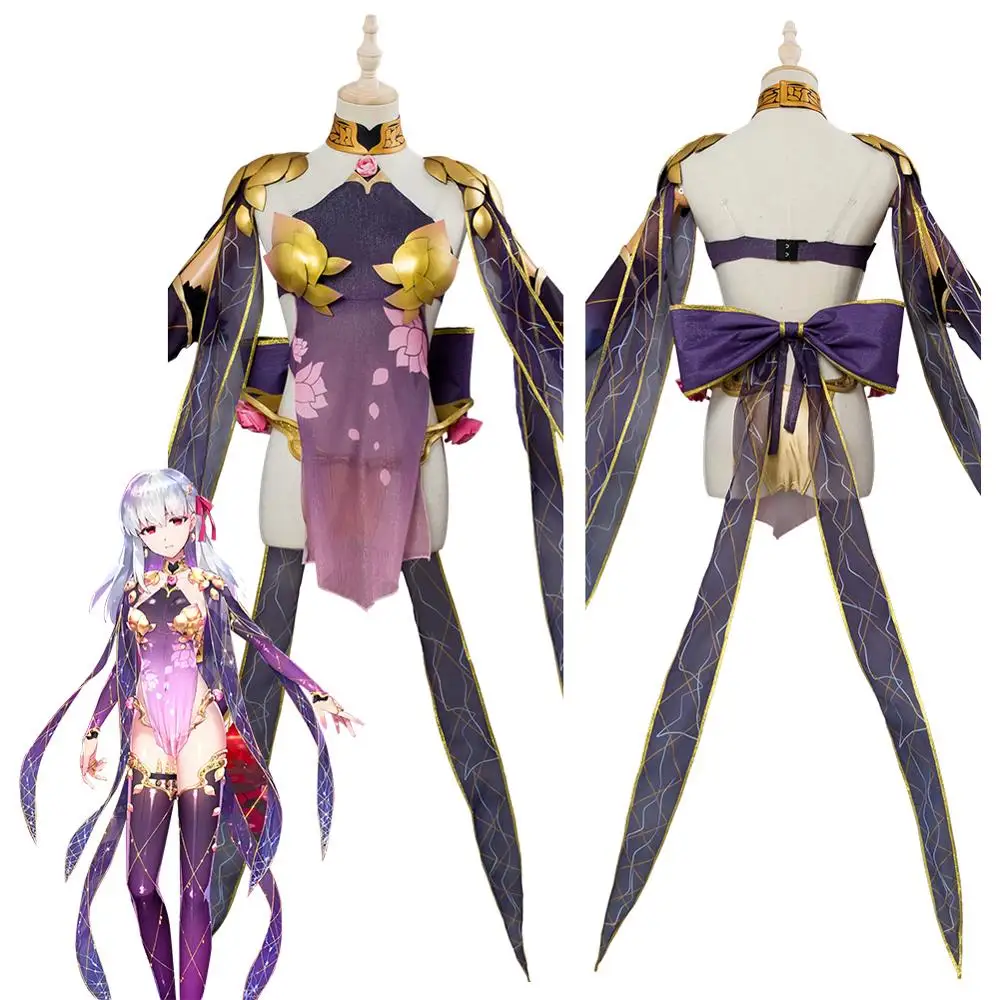 Fate Grand Order Косплей ассасин Кама Косплей Костюм Платье Чонсам полный комплект одежды карнавальные костюмы на Хэллоуин