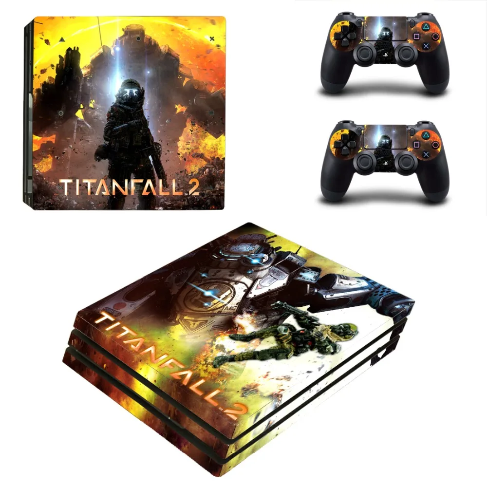 Игра Titanfall 2 PS4 Pro наклейка на кожу Виниловая для Playstation 4 консоль и контроллера