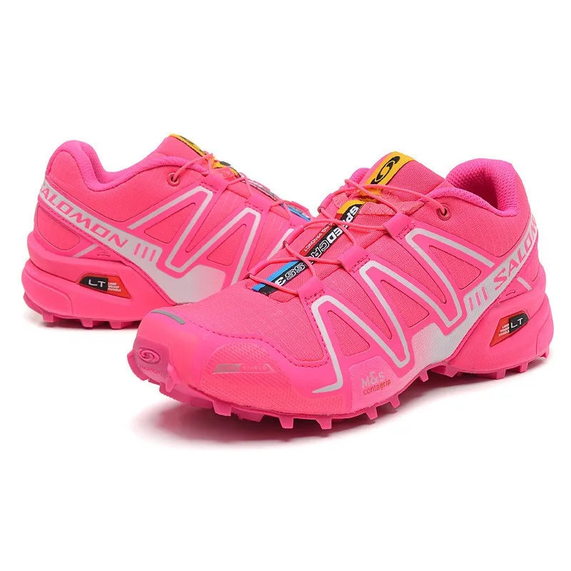 Salomon speed Cross 3 CS Нескользящие кроссовки Удобная обувь для бега женские розовые eur 36