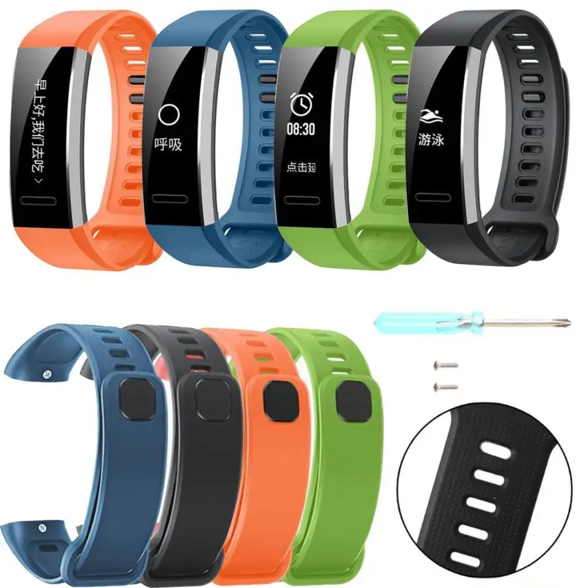 Силиконовый сменный ремешок на запястье для Huawei Band 2/Band 2 pro Смарт-часы носимые