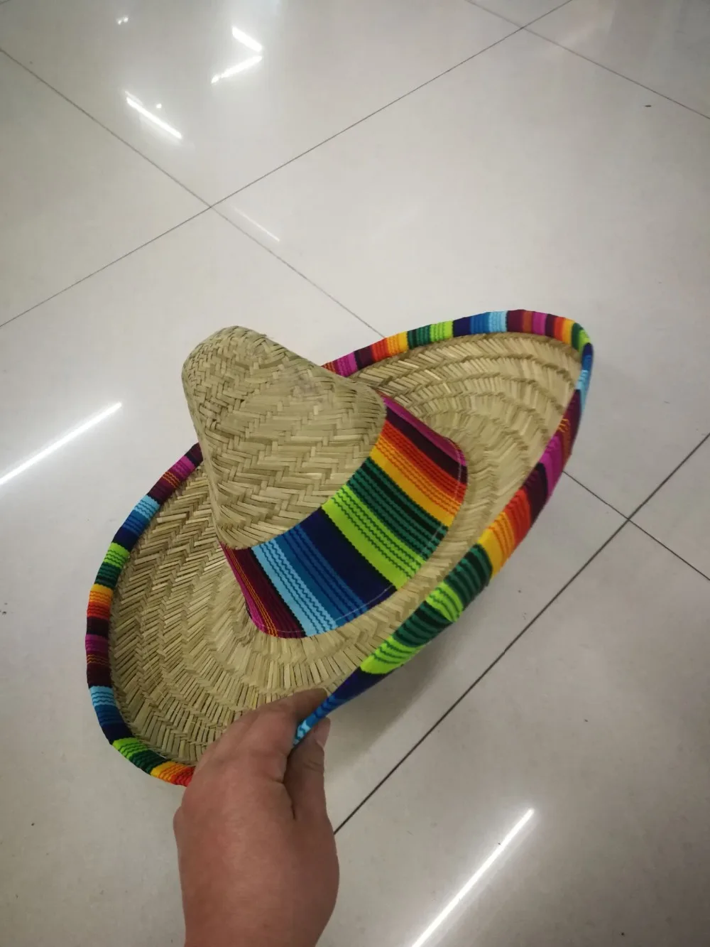 Натуральная соломенная мексиканская шляпа сомбреро для мужчин и женщин