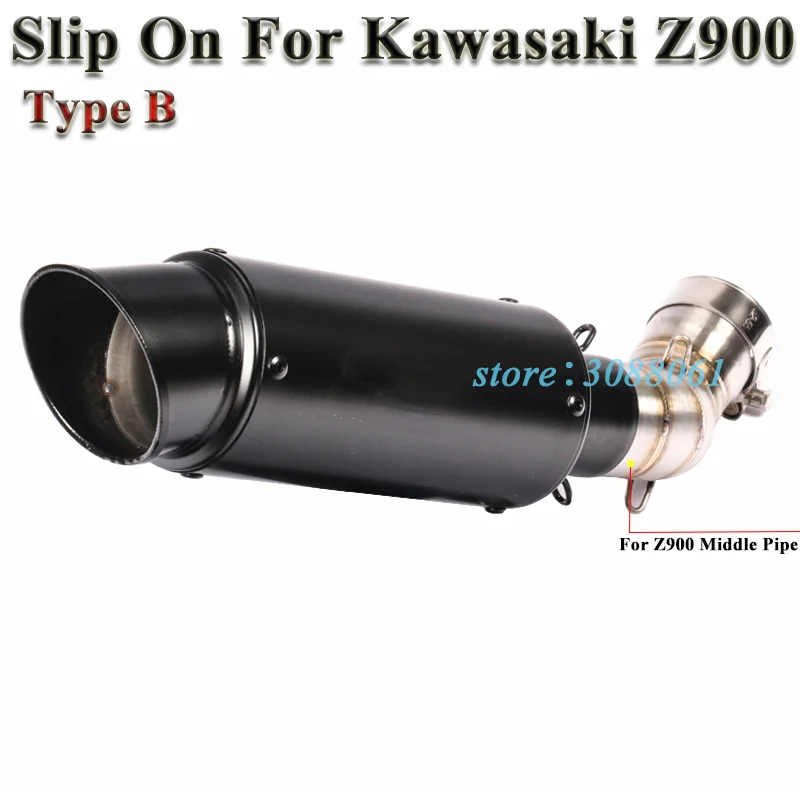 Модифицированный глушитель выхлопной трубы для мотоцикла Kawasaki Z900 2017 2018 2019