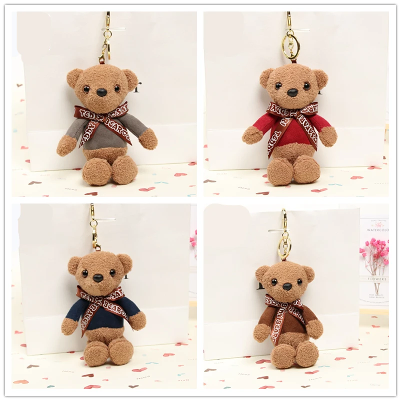 15 см плюшевый мишка мягкие плюшевые игрушки милый брелок мини детские