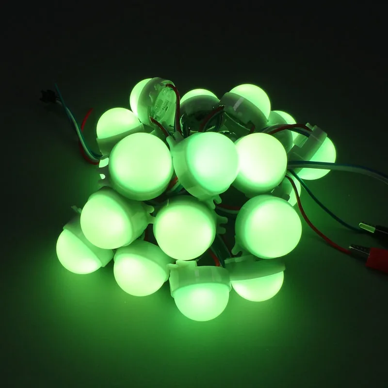 1000 шт. DC12V WS2811 30 мм Диаметр диффузный Полноцветный 3 светодиода RGB 5050 SMD