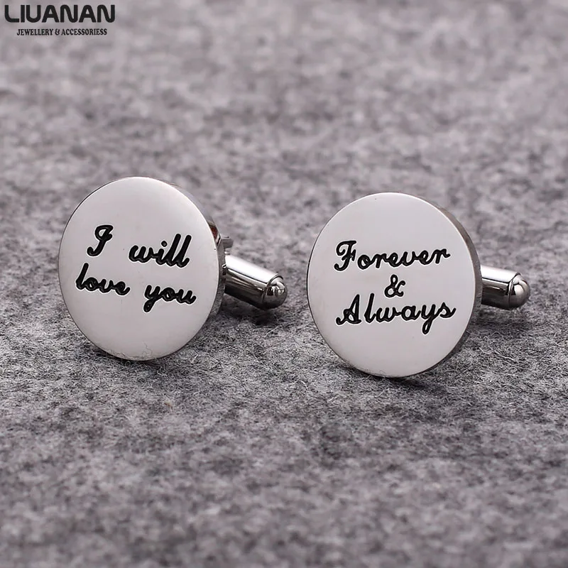 

Wedding Cufflinks Father of the Bride Groom Father's Day Gift Birthday Christmas Gift for Dad Father 6 Different Quotes