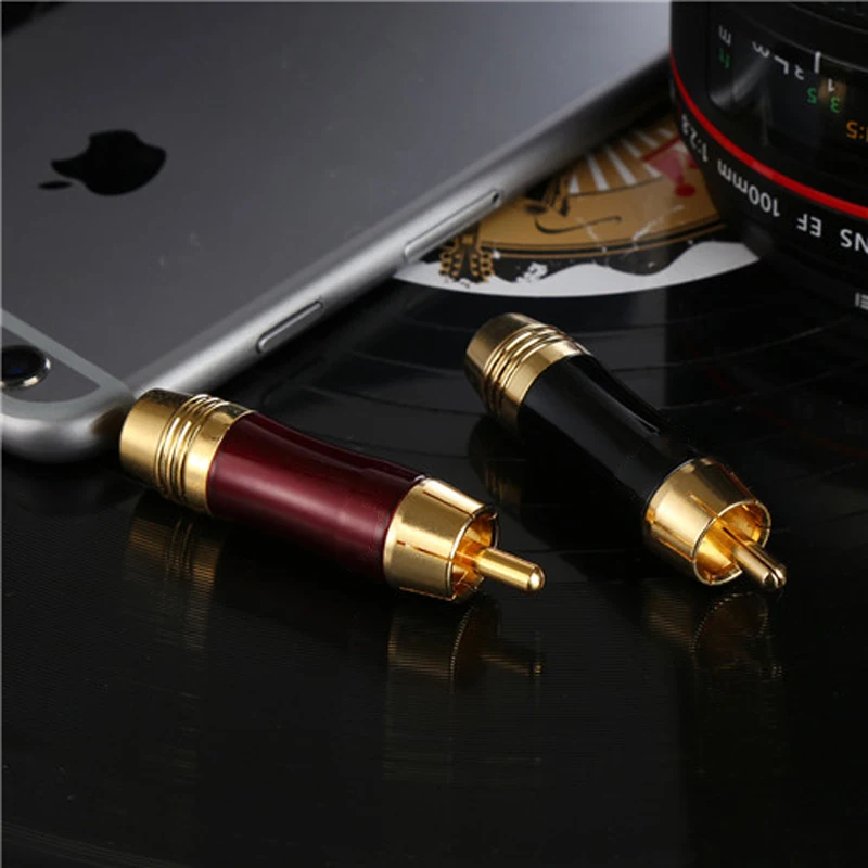 Позолоченный разъем RCA соединение аудио/видео AV сварочная головка общественная