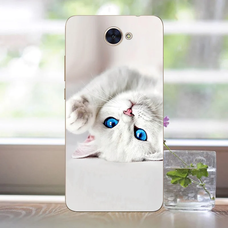 Fanatu принципиально huawei Y7 чехол силиконовый чехол для телефона из мягкого ТПУ бампер huawei Y7 Чехол протектор huawei y-7 Y7 задняя крышка - Цвет: BSM