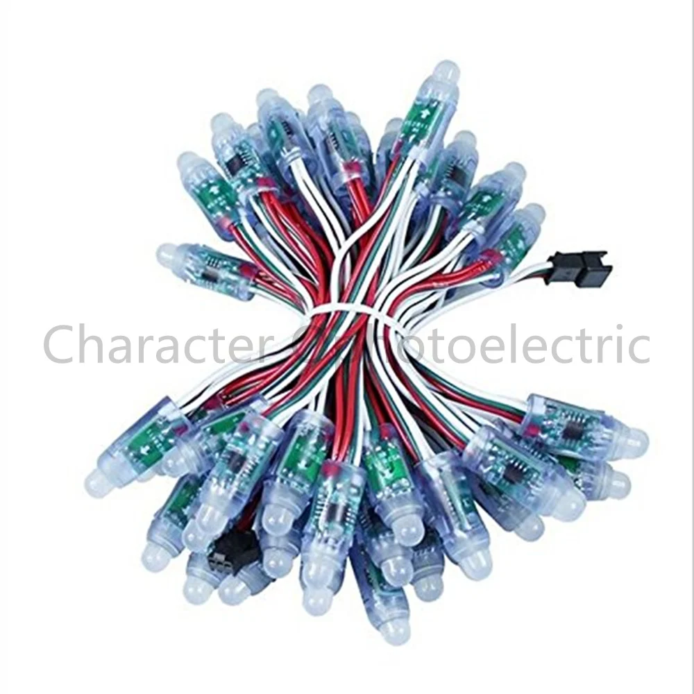 200 шт./лот 12 мм WS2811 2811 IC RGB светодиодный модуль водонепроницаемый DC 5 в цифровой