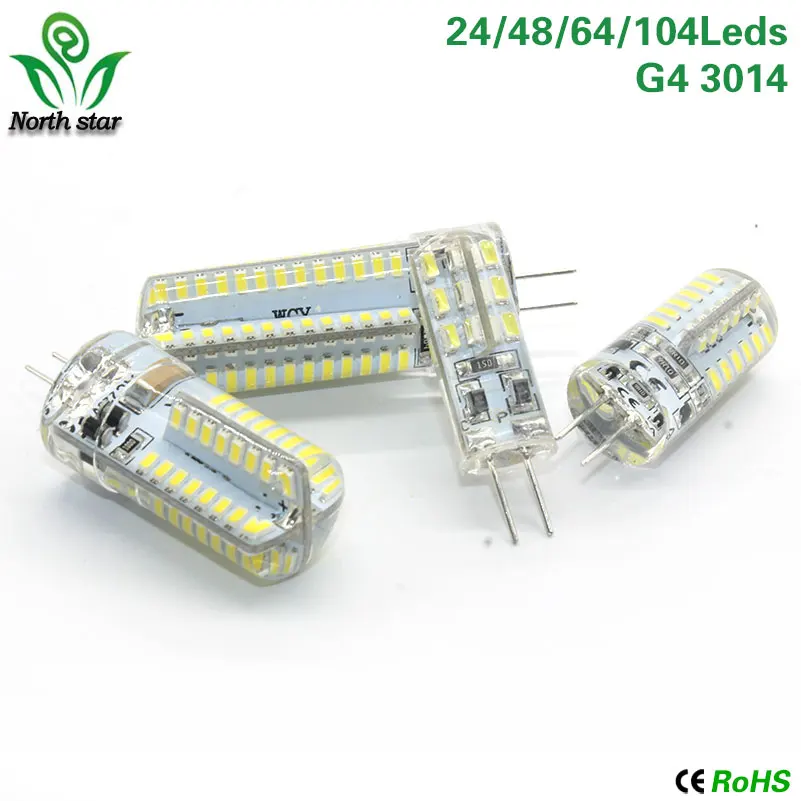 1pcs 3W 5W 7W 9W G4 LED Lamp DC 12V Bulb SMD 3014 24/36/48/64led Warm White Cold Light 360 Degree Angle Spotlight | Лампы и освещение
