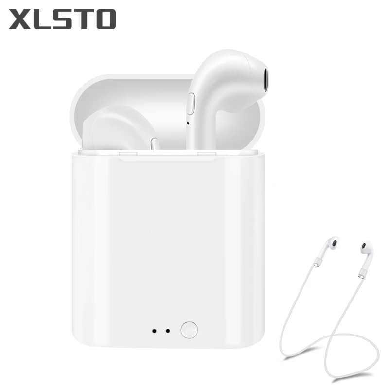 I7S TWS мини наушники Bluetooth настоящие стерео гарнитуры беспроводные Airdots для Apple iPhone 7