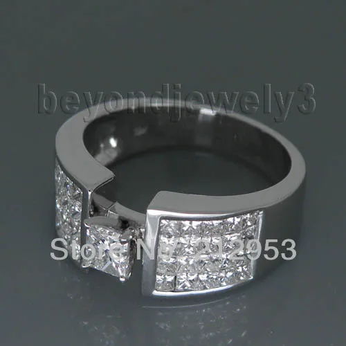 Винтажное однотонное обручальное кольцо из белого золота 18 карат|gold natural|ring ringring