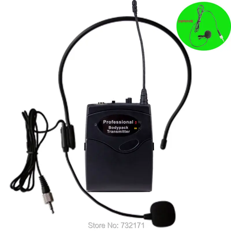 UHF беспроводной микрофон системы с ЖК дисплей и двойной Ручной конденсаторный