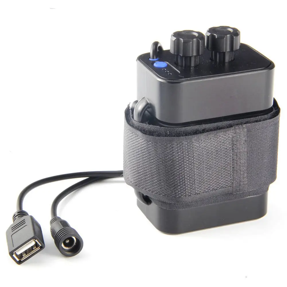 HOT-6 section 18650 waterproof battery case pack 5VUSB/8.4VDC dual interface box |