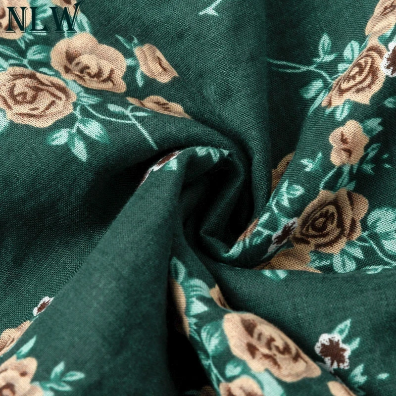 NLW Boho цветочный принт комбинезоны женский комбинезон сексуальный v образный