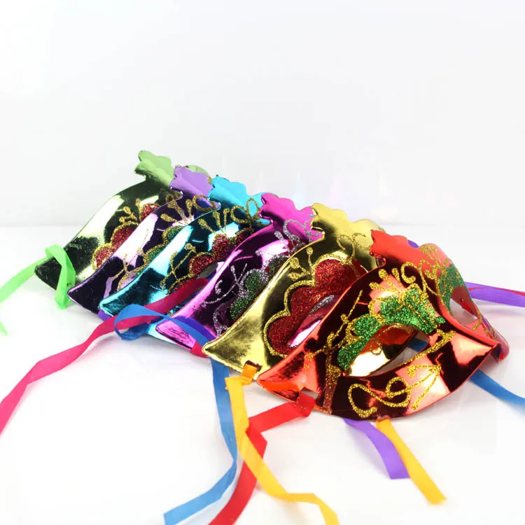 10 шт. гальваническое покрытие цветной рисунок или узор глаз Красота масочного