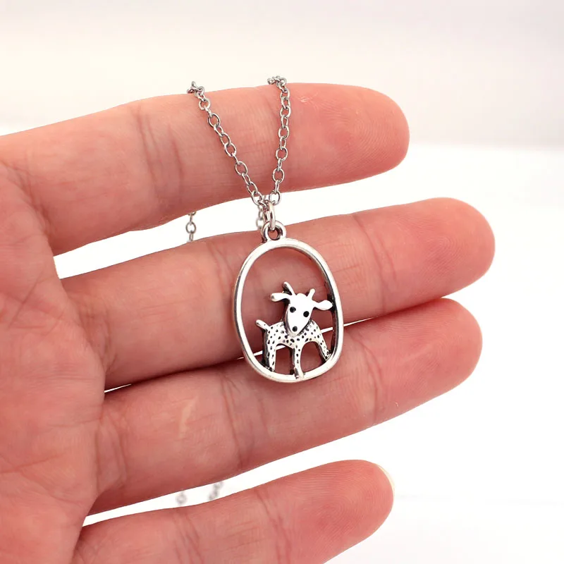

hzew little cute goat pendant necklace gift