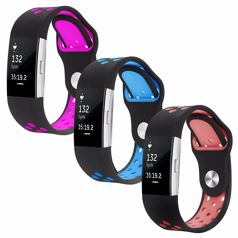 Спортивные часы ремешок для FitBit Charge 2 Силиконовый Браслет ремешок для Charge 2 браслет умные Браслеты Аксессуары