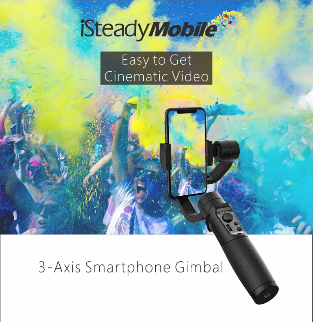 Vimble 2 стабилизатор 3-осевой портативный смартфон Gimbal с 183 мм телескопическая стойка Штатив для iPhone Gopro экшн Камера