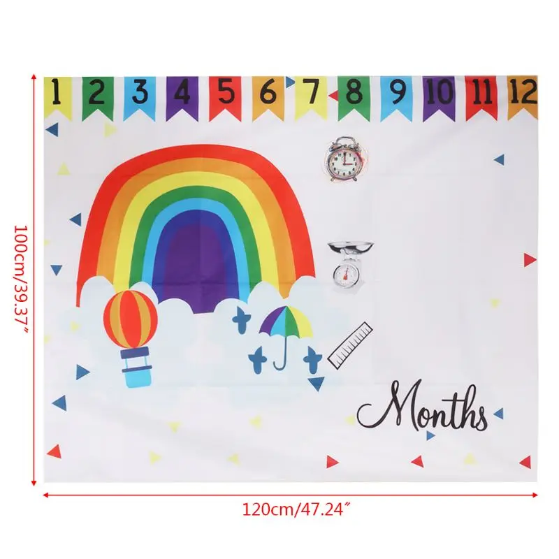 

Baby Photo Background Photography Newborn Floral Blanket Cartoon Month DIY Cute Kids Children Soft Fashion Cloth Hanging Supplie