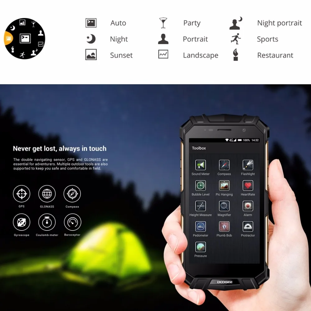 DOOGEE S60 Lite 4G мобильные телефоны Android 7,0 4 Гб+ 32 ГБ восьмиядерный смартфон IP68 Водонепроницаемый 5,2 дюймов две sim-карты сотовый телефон