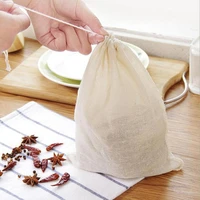 cotton filter bags for tea bag infuser with string heal seal 23 x21cm sachet filter paper teabags empty tea bags multifunction