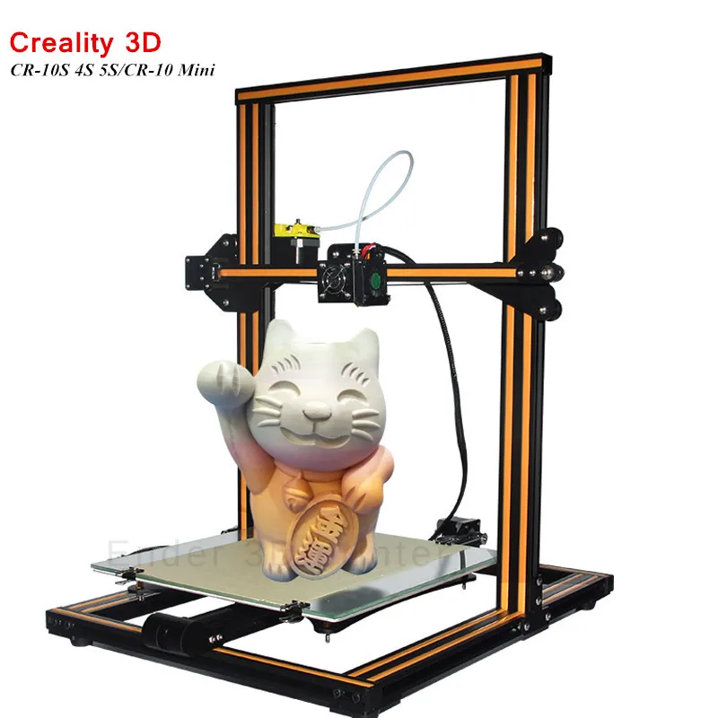 Высокая точность cr 10s 4S 5S/cr 10 мини 3D принтеры DIY Kit Большой принт Размеры металла 200