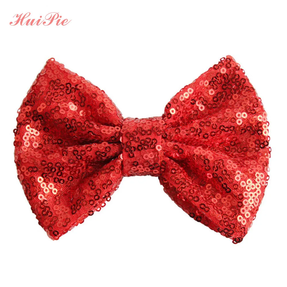 Бант для волос с большими блестками и пайетками девочек аксессуары сделай сам