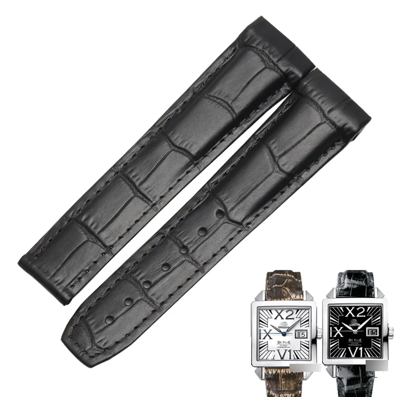 Ремешок для часов WENTULA OMEGA X2 BIG DATE ремешок из телячьей кожи натуральной | Наручные