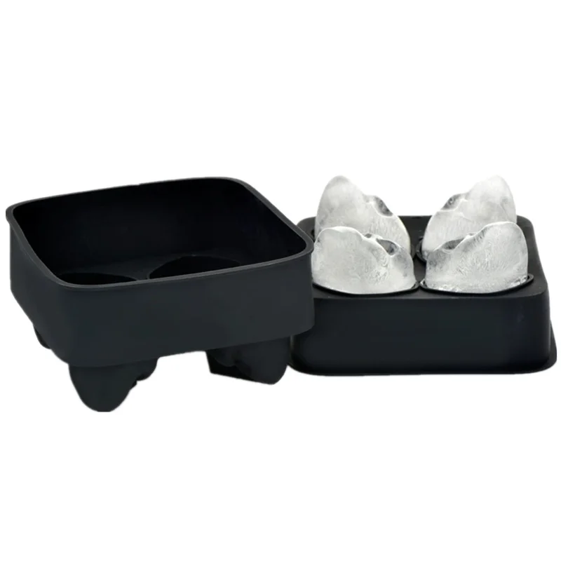 Goldbaking 3D череп силиконовая форма для льда ледяной куб лоток сделать четыре