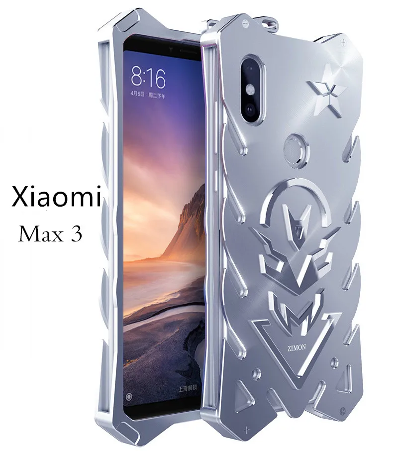 Zimon Armor II авиационный алюминиевый металлический чехол для Xiaomi Max3 Mix2s мощный