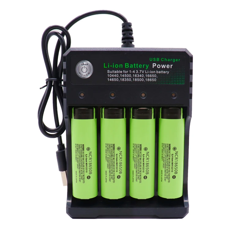 Большая емкость 18650 литиевая батарея 3400 mAh 3 7 V для Panasonic ncr 18650B игрушка-фонарик