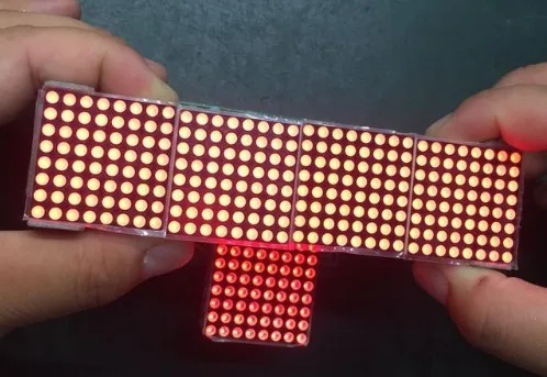 10 шт. MAX7219 матричный модуль микроконтроллер 4 в одном дисплее|max7219 dot matrix module|display