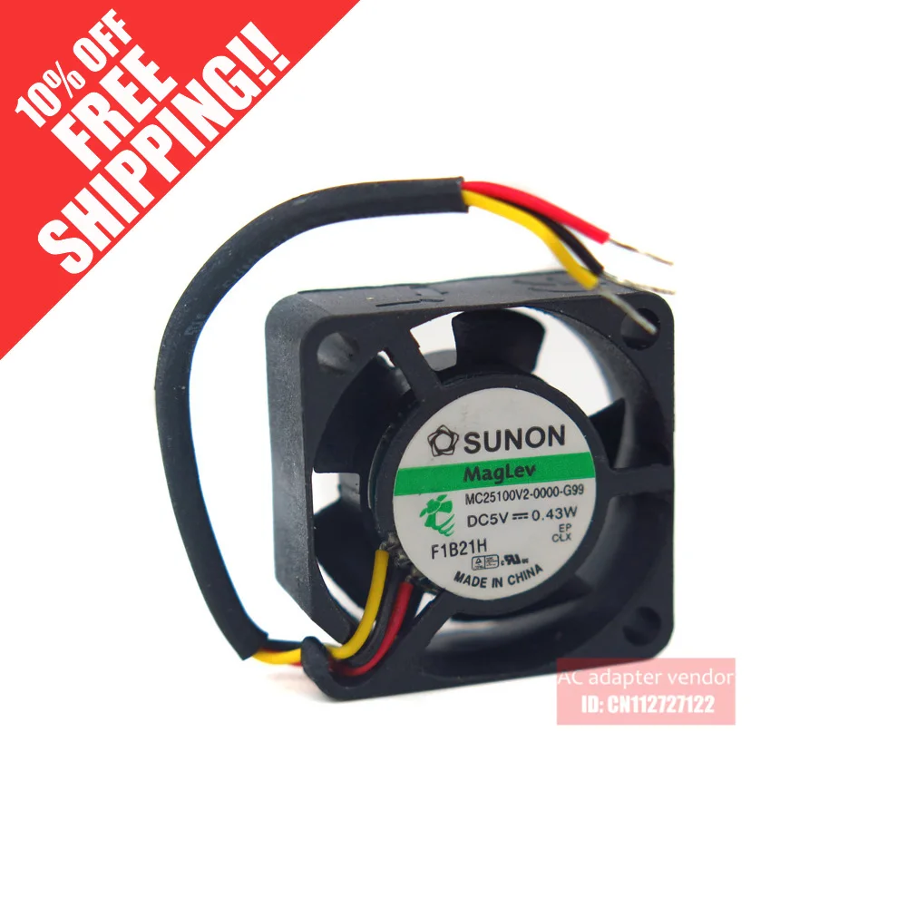 Новый вентилятор охлаждения SUNON 2510 5В 0 43 Вт MC25100V2 Q01 2 см|cooling fan|2cm fanfan 2cm |