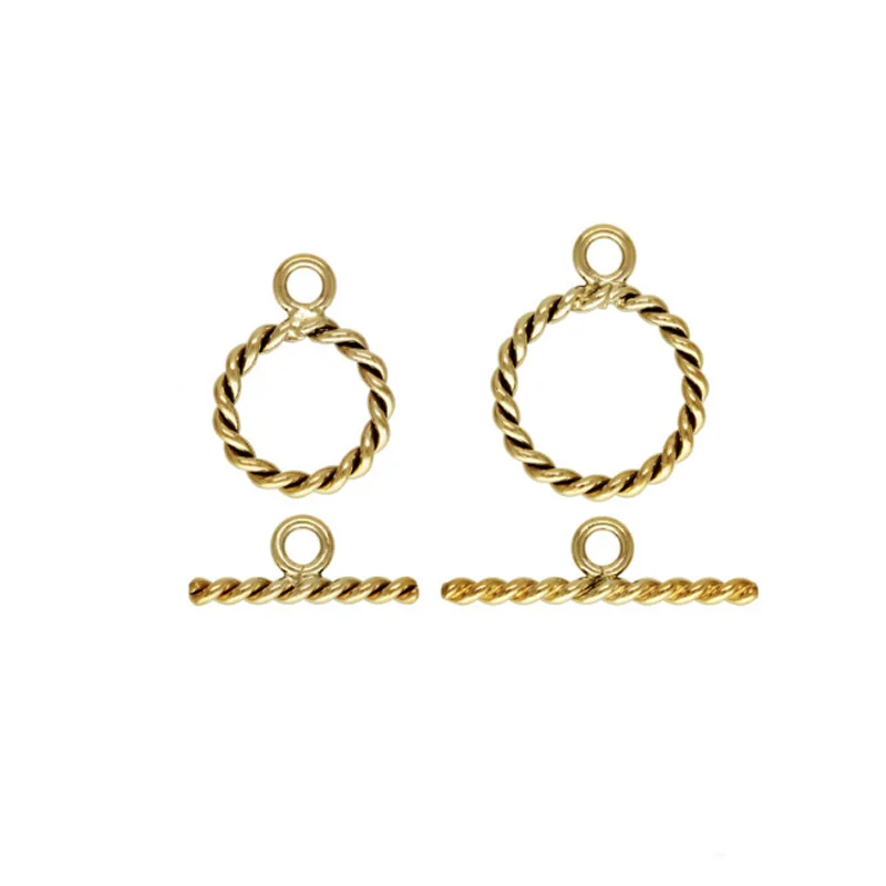 Застежка Ot с концевиком для ожерелья застежка золотым наполнителем каратного