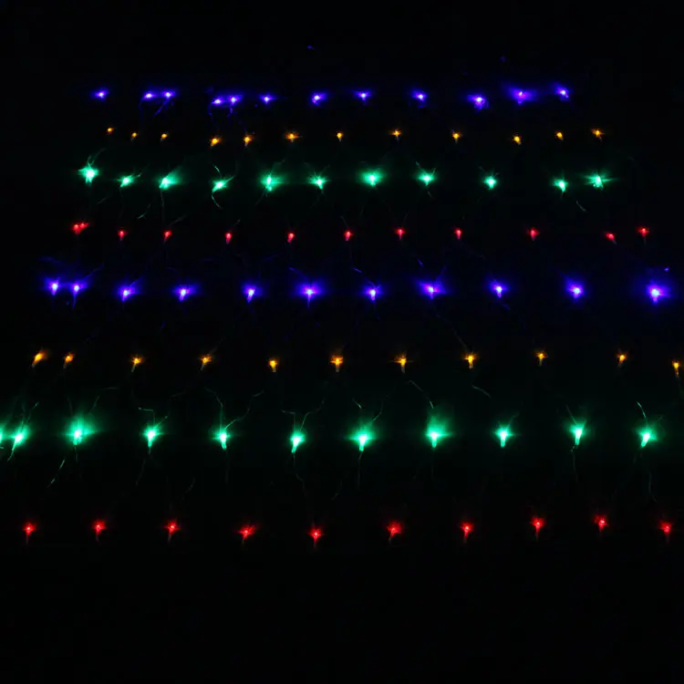 Multi color Светодиодный чистая светильник 3*2 м 6* 4M светодиодный сетка Фея светильник Рождество 110 220 V вечерние свадебные год гирлянда на открытом воздухе украшения сада - Испускаемый цвет: Multi color
