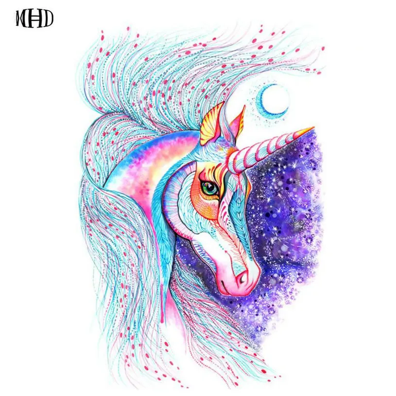 

MHD 5D Diamond painting cross stitch crystal square/round Unicorn mosaic unfinish decorative full diamond embroidery