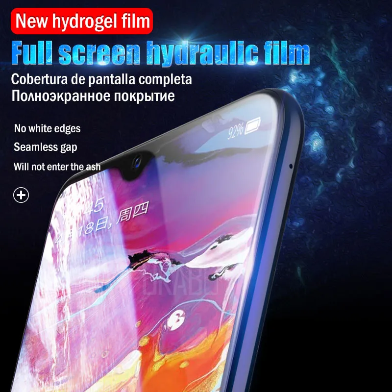 25D HD экран протектор для самсунг Samsung Galaxy A50 A70 S10 S9 S8 Plus Гидрогелевая защитная