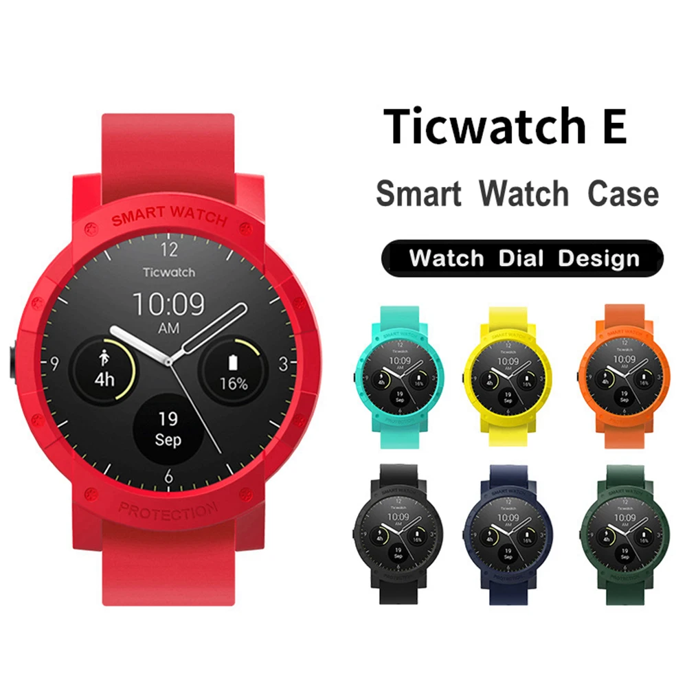 Часовой механизм Защитный чехол для Ticwatch E Smart циферблате протектора крышки Shell для Tic часы E Sport Аксессуары для часов