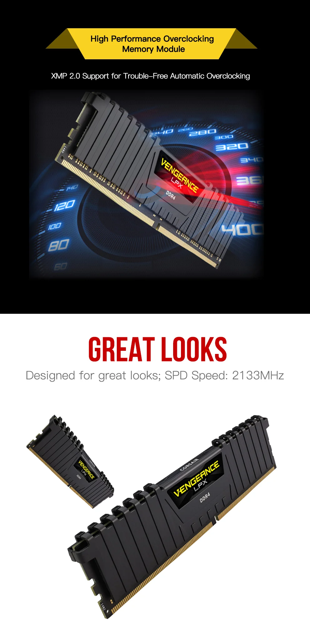 Модуль CORSAIR Vengeance LPX 8 Гб DDR4 PC4 2400 МГц 3000 МГц 3200 МГц 2400 3000 ПК настольный компьютер оперативная память 16 ГБ 32 ГБ DIMM