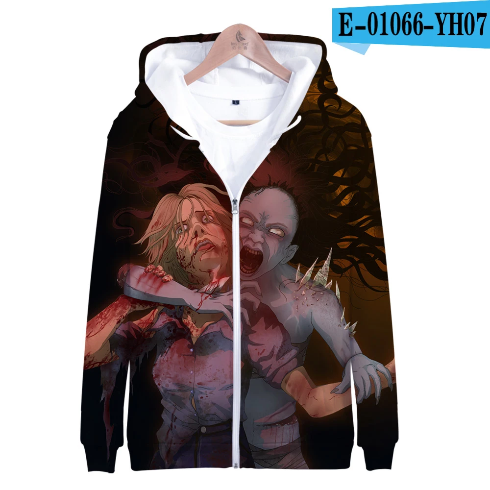 Толстовки на молнии с 3D принтом «Dead By Daylight», толстовка с капюшоном «Death Is Not An Escape» для мужчин и женщин, Брендовые спортивные костюмы, качественная уличная одежда размера плюс - Цвет: picture color