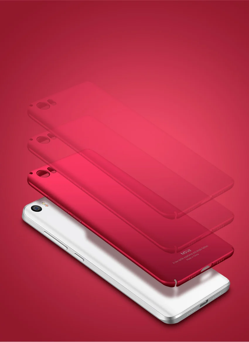 MSVII чехол для xiaomi mi5 чехол для xiaomi mi 5 Чехол Pro Prime Untral тонкая жесткая задняя крышка из ПК для xiaomi mi5 s Чехол