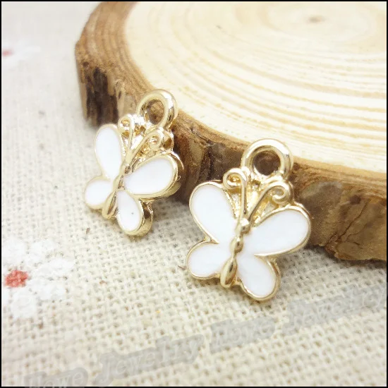 Оптовая продажа 45 шт. ювелирные изделия из эмалированного сплава золотого цвета