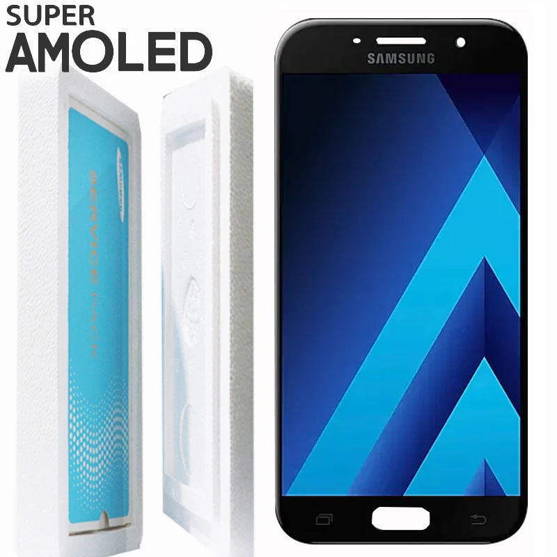 5," дисплей Супер AMOLED lcd с рамкой для Samsung Galaxy A5 A520 A520F кодирующий преобразователь сенсорного экрана в сборе