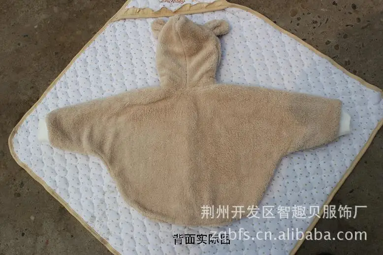 Детский плащ с рукавами мыса Верхняя одежда Пальто Утолщенный бархат Балахон