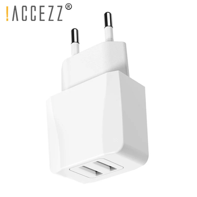 ! ACCEZZ двойной ЕС вилка Быстрая зарядка USB адаптер для iPhone samsung Xiaomi huawei sony