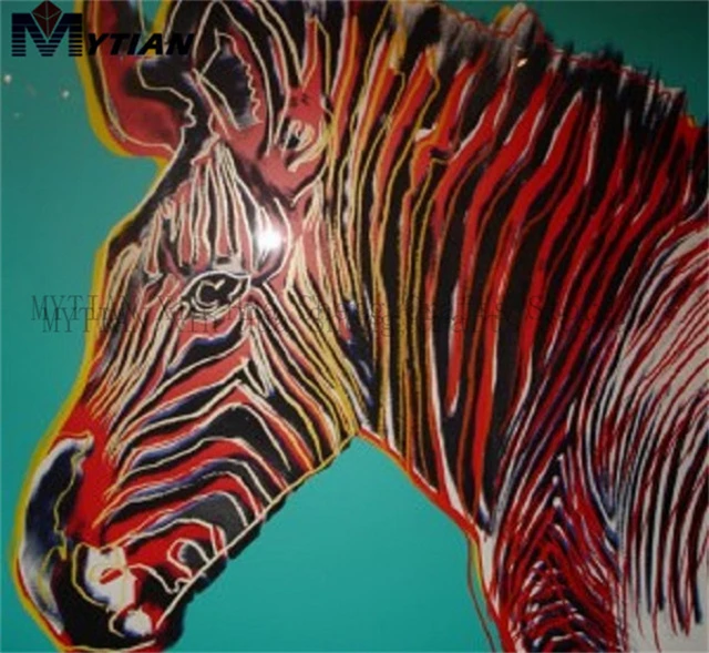 MYTIAN DIY Алмазная картина Andy Warhol &quotЗебра&quot вышивка крестиком фото на заказ мозаика